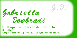 gabriella dombradi business card